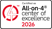 Zertifikat für das All-on-4® Zentrum für Exzellenz bis 2026. | © All-on-4